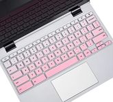 Keyboard Cover for ASUS Chromebook Flip C434 C434TA 2 in 1 Laptop/ASUS Chromebook Flip C302 C302CA/ASUS Chromebook 14 C425TA C433 C433TA/ASUS Chromebook C423NA C523NA 14 inch-Gradual Pink