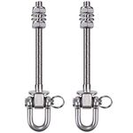 SELEWARE Antirust 304 Stainless Steel Swing Hammock Bolts, Swing Hangers Swing Bolts Heavy Duty Hammock Hooks for Wood and Steel Beam Hammock, Porch Seat, Chair, Swing, Yoga 9.3"(235mm) Set of 2