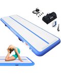 RISINGUKST Air Gymnastics Track Tumbling Mat, Inflatable Training Mats 10ft Tumble Air Mat 4 Inch Thickness with Electric Pump
