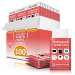 iCloth 70% Isopropyl Alcohol XL Screen and Electronics Wipes, Lint-Free, Streak-Free, Fast-Drying, Removes Dust and Fingerprints (100 Wipes)