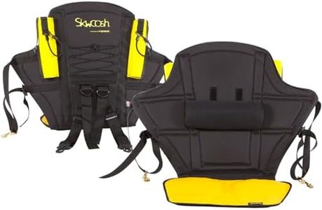 Kayak Fishing Seat for Anglers Fishermen 20" High Back Support with Lumbar Roll and Nylon Gel seat for Big Catch Kayaking Comfort