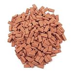 Terpovery 350 Pieces Mini Bricks for Landscaping Miniature Bricks Brick Wall Small Bricks for Garden Parts,1/35 Scale