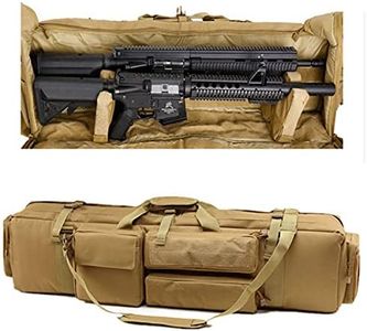 Tactical Rifle Case Military Rifle Storage Case M4 Gun Bag Pistol Airsoft Backpack for Hunting for Rifle Pistol Firearm Storage and Transportation,Khaki