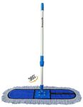 Inuvik Wet and Dry Cotton Pad Floor Mop 67x14x5 (18-Inch Head) with 4 Feet Telescopic Handle Floor Cleaning Mop | Home | Office | Hotels | Hospitals (Set of 1) (18 INCH MOP with 1 Extra PAD)