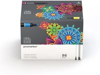 Winsor & Newton, Promarker, Extended Collection-Superbig Box, Set of 96, Alcohol Based Dual Tip Markers