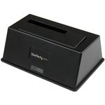 StarTech.com Single Bay USB 3.0 to SATA Hard Drive Docking Station, USB 3.0 (5 Gbps) Hard Drive Dock, External 2.5/3.5" SATA I/II/III HDD/SSD Docking Station, Top-Loading Hard Drive Bay (SDOCKU33BV)