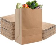 RanGit Bhumi- Brown Paper Bags Medium 10x14x5 in 50pcs for Grocery, Loundry, Take Away, Gifting, Disposable Reacycled Eco friendly Kraft Paper Covers Carry Bags without Handle (M, 10x14x5 in, 50)