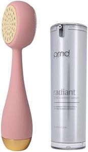 PMD Beauty Clean Pro Gold - Smart Facial Cleansing Device with Silicone Brush & 24K Gold ActiveWarmth Anti-Aging Massager - Waterproof - SonicGlow Vibration - Clear Pores & Blackheads