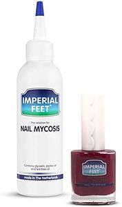 Fungal nail treatment with nail polish red