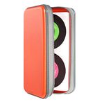 UENTIP 96 Capacity CD Case,Portable DVD Hard Plastic Case Holder CD Organizer Wallet Protective DVD Storage (Orange, 96)