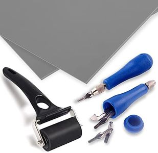 Falling in Art Linoleum Block kit with Rubber Roller Brayer