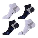 Laulax 4 Pairs Professional Coolmax Compression Massage Cycling Socks, Size UK 7-11 / Europe 41-46, Gift Set