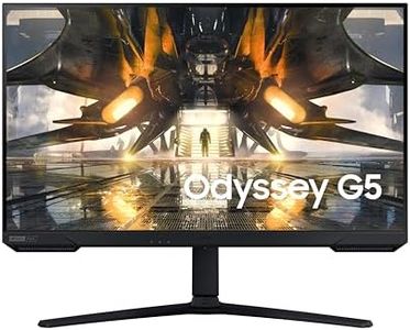 Samsung Monitor Moniteur de Jeu Samsung Odyssey G5, écran PC 27" résolution WQHD 2560x1440, Panneau IPS, Noir, LS27AG502PPXEN