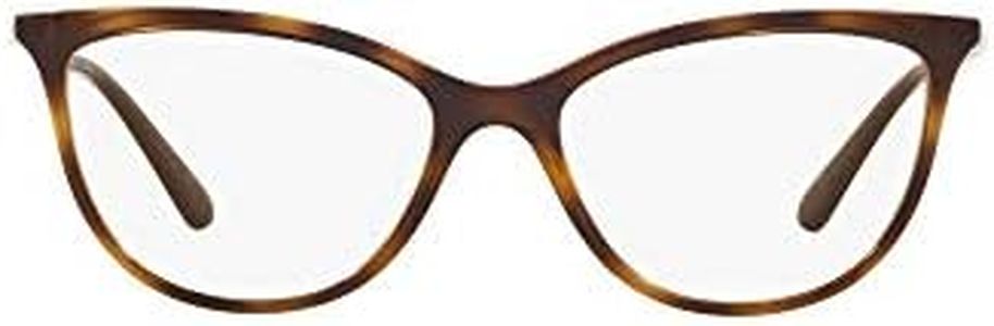 Vogue Eyewear Women's Vo5239 Cat Eye Prescription Eyewear Frames, Dark Havana/Demo Lens, 54 mm