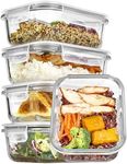 Vtopmart 5Pack 22oz Glass Storage C