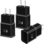 Adaptive Fast Charger, [3-Pack] USB Wall Charger Adapter Charging Block for Samsung Galaxy S22 S21FE S20 S10 S9 S8 S6 S7 Edge Plus Active, Note 20 10 9 8 5 4, iPhone 13 12 11 Xs Max XR X 8 7 6 6S Plus