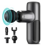 Mini Massage Gun Deep Tissue, arboleaf 5 Speeds Muscle Massage Gun with 4 Massage Heads, 3200rpm Powerful Small Massage Guns, Super Quiet Percussion Massager for Muscle Pain Relief