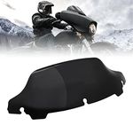 AUTOVIC 7" Black Wave Windscreen Windshield For Harley Touring Electra Street Glide Ultra Limited Trike Tri Glide Ultra Classic FLHT FLHX FLHXS FLHTK 2014-2019