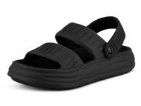 Keneye Breathable Upper Comfortable Outdoor Daily Use Ankle Strap Sandal For Men Black UK/IN-6