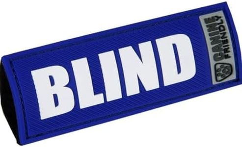 Canine Friendly 1" Bark Notes 'Blind' Patch for Collar or Leash