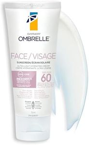 Garnier Ombrelle Face Sunscreen Lotion SPF 60, Broad Spectrum UVA/UVB Very High Protection, For Sensitive Skin, Non-Comedogenic, Non-Greasy, Non-Sticky, Water Resistant, 75ml