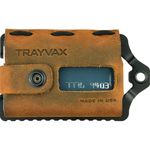 Trayvax Element Wallet (Black | Tobacco Brown Leather)