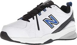 New Balance mens 608 V5 Casual Comfort Cross Trainer, White/Team Royal, 9.5 XW