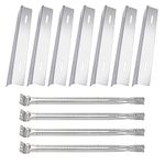 BBQSAVIOR SC13 BBQ Replacement Parts for Napoleon Prestige 500 PRO 500 Napoleon Rogue Series 525 625 425 Stainless Steel 7 Sear Plates and 4 Burner Tubes