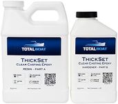 TotalBoat ThickSet Deep Pour Epoxy Resin Kit (1.3 Quart) - Crystal Clear Thick Pour Resin for Art, Casting, Epoxy River Tables, Live Edge Slabs, Molds, Wood