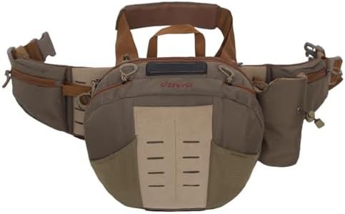 Ussuris Fly Fishing Large Waist Pack with Water Bottle Holder, Wide Fanny Fishing Tackle Storage Bags