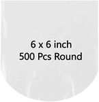 Round 500 PCS 6" x 6" Odorless PVC Clear End Shrink Wrap Bags for Soaps, Bottles, Bath Bombs Packaging, DIY Handmade Crafts Bags, Round. New Product.Use Better.