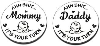 Baby Gifts for New Mom New Parents Decision Coin for First Time Dad Mom Pregnancy Announcement Birthday Mothers Fathers Day Christmas Baby Shower Gifts for Dad Mom to be Coin Double Sided