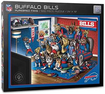 YouTheFan NFL Buffalo Bills Purebred Fans 500pc Puzzle - A Real Nailbiter