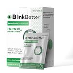 BlinkBetter Tea Tree Oil Eyelid Wipes - 20 x Natural Blepharitis, MGD & Dry Eye Relief Wipes | Cleansing, Soothing, Dual-Textured, Triple Moisture Formula | Biodegradable & Gentle (Pack of 1, 20)