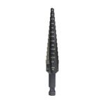 IRWIN Step Drill Bit, 1/8-Inch to 1/2-Inch Step, 1/4-Inch Shank (10231)