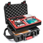 SYMIK P330-MMDL Mini 4 Pro Dual Layer Waterproof Hard Carrying Case for DJI Mini 4 Pro/Fly More Combo, Fits DJI RC2 /RC-N2 Remote, Tablet Holder, Landing Pad, Accessories