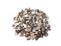 Aqua Wash® - Silica Asia’s™ Aquarium Gravel Sand, Flakes Size Sand, River Pebbles for Gardening Decor Gravel, Beach Indoor, Succulent, Aquarium, Fun & Play, Crafting, 400gm (8-14 mm)