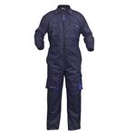 Coveralls Work Wear Men's Overalls Boiler Suit Coveralls Garage Overalls Mechanics Boilersuit Protective (Navy Blue, X-Large)