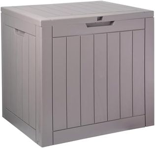 XCK Outdoor Storage Box 31 Gallon Deck Box Waterproof Resin Package Delivery Boxes for Outside Weatherproof Garden Tool Patio Storage Box with Lid UV Resistant Pool Storage Bin Lockable Dock Box