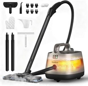 Carpet Steam Cleaner for Home, 293°F 58 PSI Powerful Multipurpose Handheld Steam Mop, 21 Attachments, 50Oz Capacity, Heavy Duty Steamer for Carpets, Floors, Cars, Tiles, Crack Cleaning, Turquoise