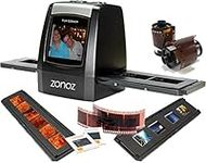 zonoz FS-ONE 22MP Ultra High-Resolution 35mm Negative Film & Slide Converter Scanner w/ 2.4" TFT LCD - No Computer or Software Required - TV Out Cable Included & Worldwide Voltage 110V/240V AC Adapter