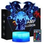 Night Light for Kids,3D Illusion 16 Colors Changing LED Night Lamp with Remote and Touch Control Toys are Gifts for Boys and Girls Christmas Birthday