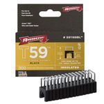 Arrow Insulated Staples (300) 6x6mm - Black