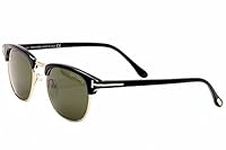 Tom Ford Men's Henry FT0248-05N-51 Black Semi-Rimless Sunglasses