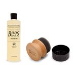 John Boos Block MYS1APP Cutting Board Care and Maintenance Set: Includes One 16 Ounce Bottle Mystery Oil and One Round Applicator