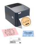 vretti Shipping Label Printer,Thermal Label Printer 4x6 for Shipping Label,Postage Label,Compatible with Windows,Mac OS and Linux systems, With Built in Paper Holder