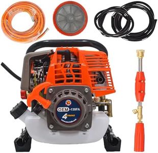 OEM Portable Power Pressure Sprayer Pump with 4 Stroke Advanced Technology Petrol Engine, Spray Gun, 15 Meter Hose Pipe for Pesticides, Agriculture Use, Gardening - 139-F