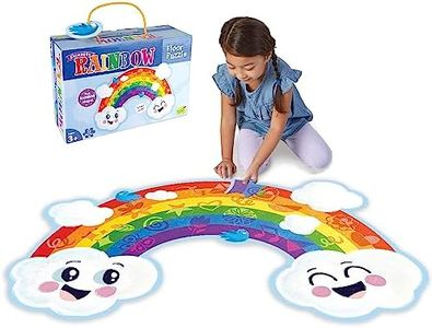 Peaceable Kingdom Shimmery Rainbow Floor Puzzle - 3 Feet Wide - 35 Pieces, for Kids Ages 3 and up