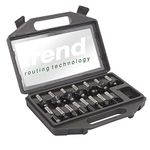 Trend 15 Piece Router Cutter Starter Set, 1/2 Inch Shank, Tungsten Carbide Tipped, Storage Case Included, SET/SS9X1/2TC