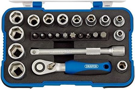 Draper 16354 1/4" Socket Set 25Pc